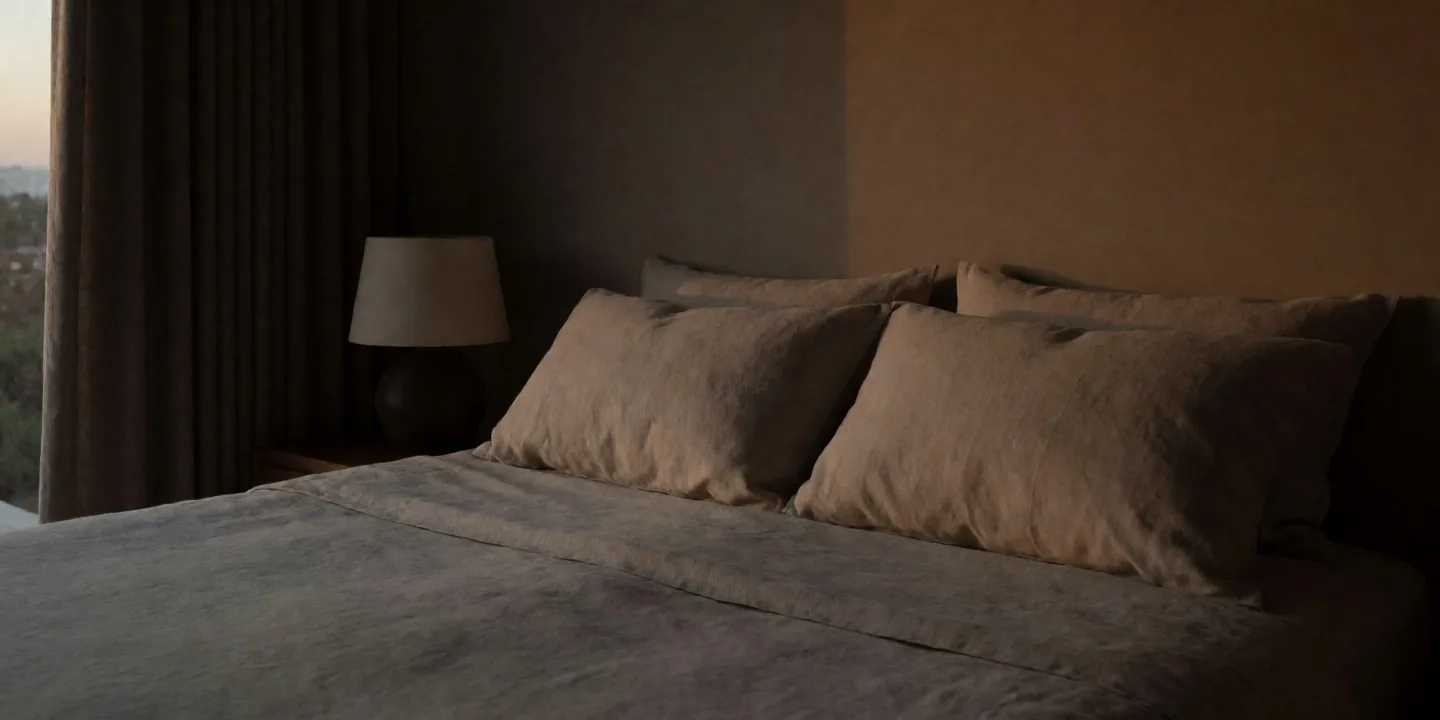 Cama preparada para el descanso nocturno